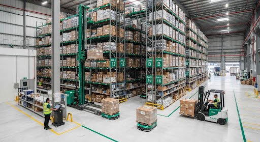 Commercial cargo warehouse