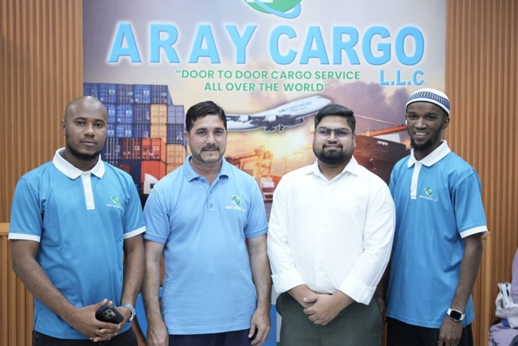 Aray Cargo team members ready to support customer shipments